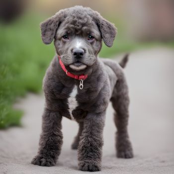 Adorable-pit-bull-mixed with a poodle.