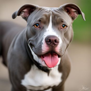 pitbull dog grey colour
