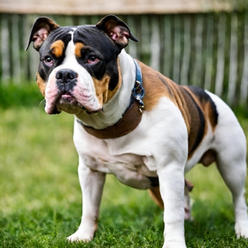 Ticked Tricolor Bully dog