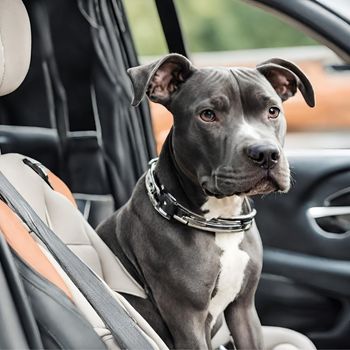 black and grey pitbull dog grey colour