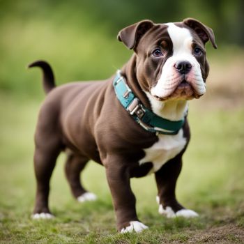 chocolate tri color American bully