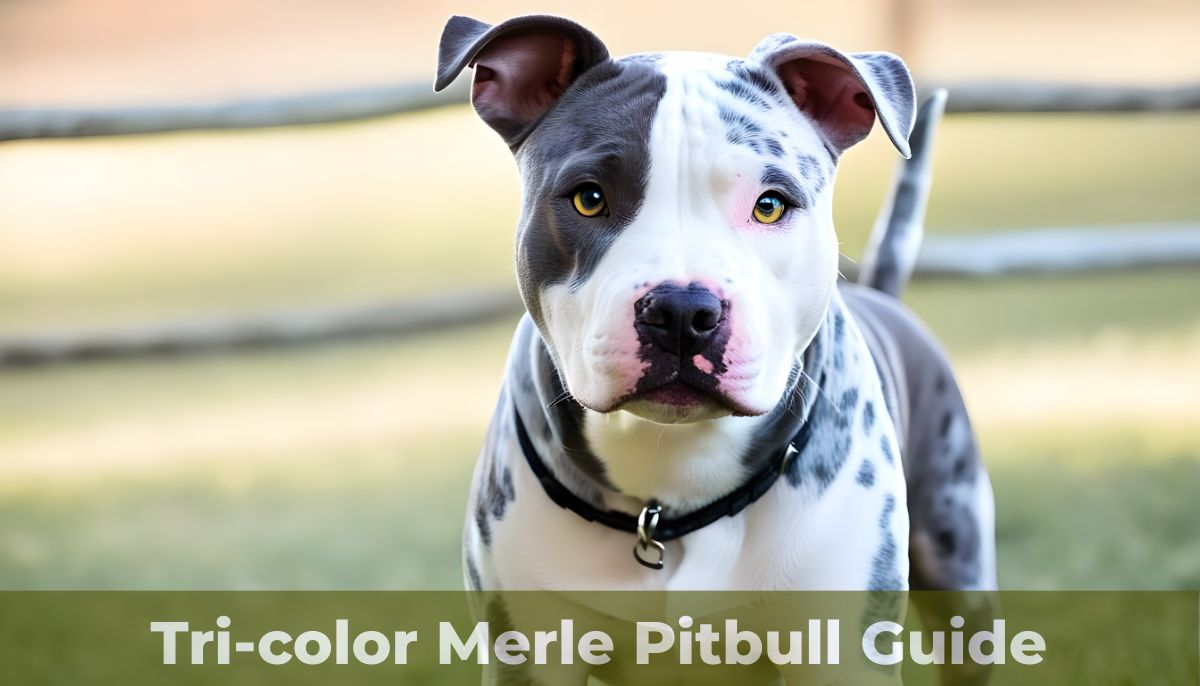 tricolor merle pitbull terrier